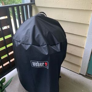 Weber grill with covering. Paid 280 and one only used a few times